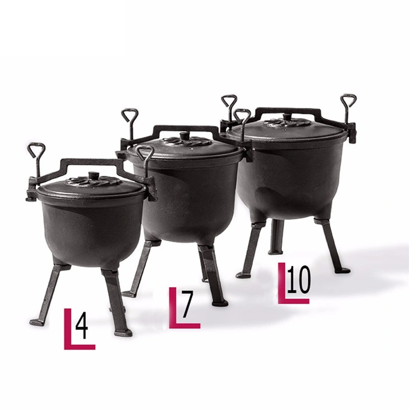 Three Legged Pressure Cooker Cast Iron Stewpot Potjie Pot