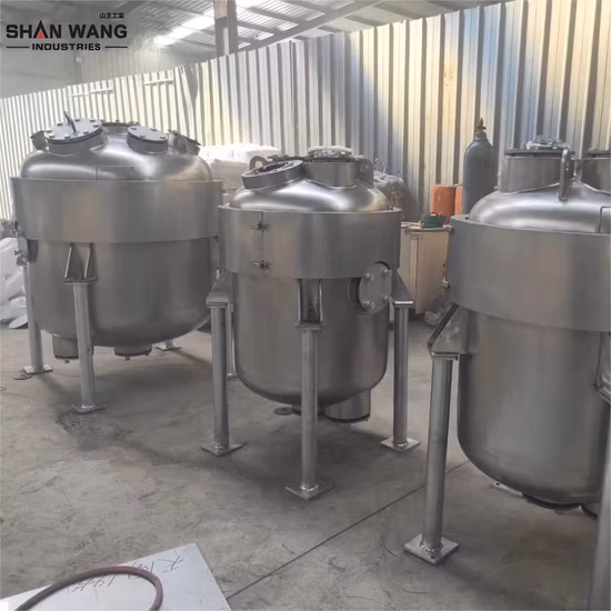 Stainless Steel (SS) 304 316/Titanium/Nickel/Hastelloy/PTFE Lined Jacket Heating Agitated Mixing Chemical Pressure Reaction Reactor Tank