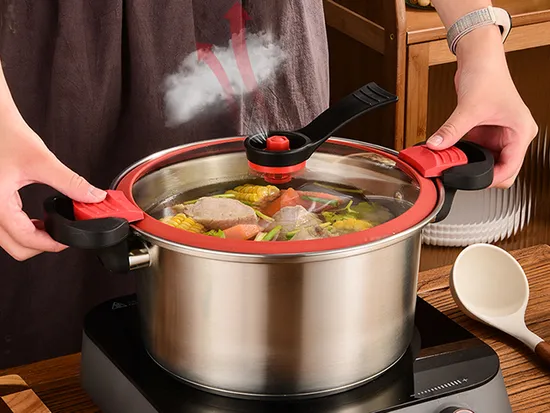 Stainless Steel Micro Pressure Cooker Large Capacity Cooking Soup Pot