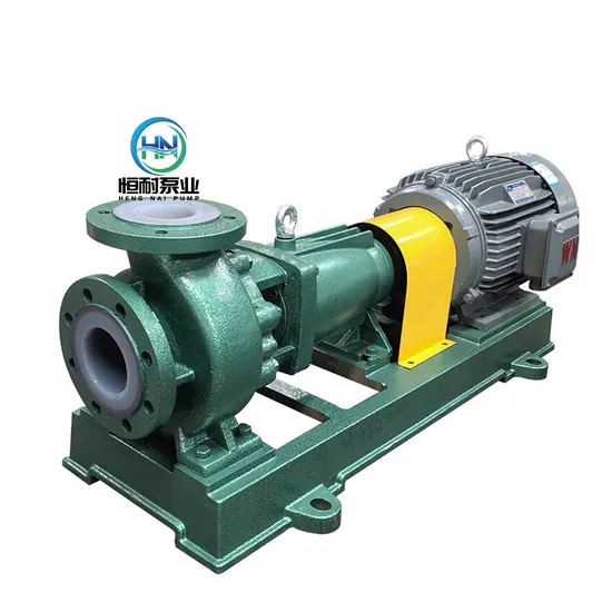 Single Stage Horizontal End Suction Centrifugal Pump Acid and Alkali Waste Liquid Transfer 