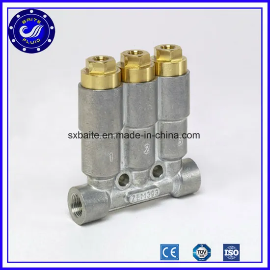 China Adjustable 3 Ways Oil Distributor Manifold Block 