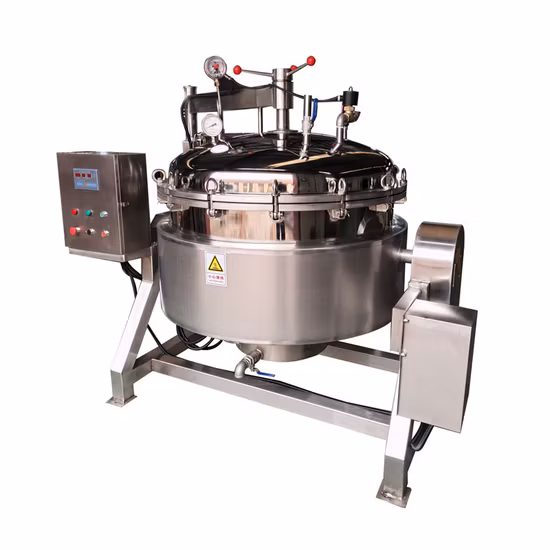 Industrial Steam Electric Gas Heating High Pressure Cooking Pot for Bones Beans Meat Soup
