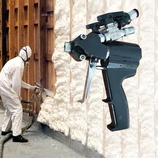 Hightop Polyurethane P2 Spray Foam Gun and Accessories for Polyurethane Resin and Polyurea 