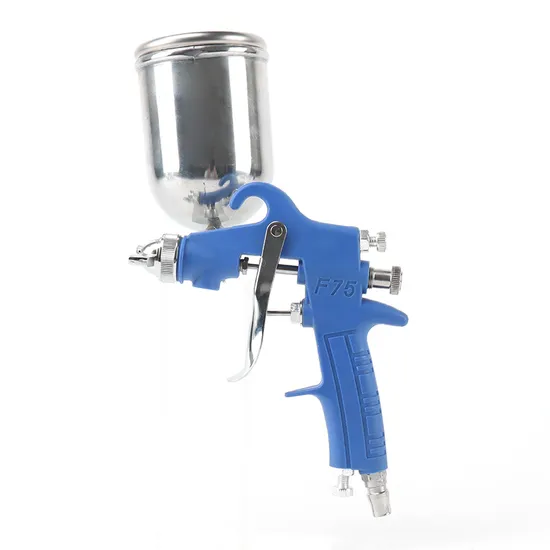 HVLP Mini Air Spray Gun Auto Car Detail Paint Sprayer 1.2mm Nozzle with Plastic Cup and Gauge for Car Primer 